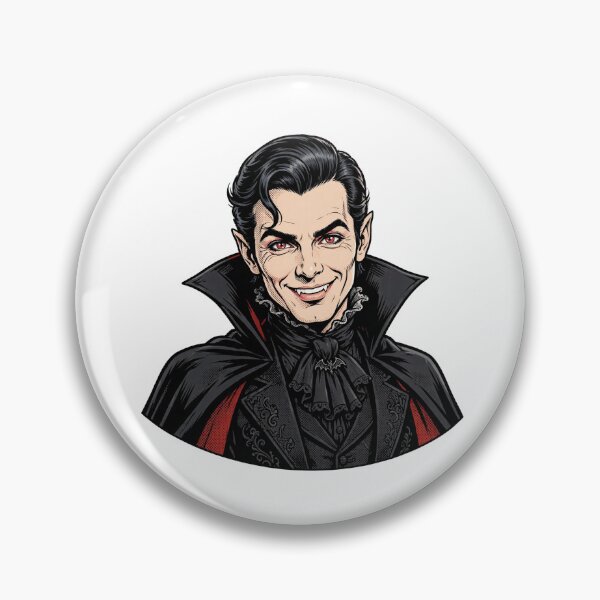 Item preview, Goth Vampire Bold Comic Inks Sticker - Halloween designed and sold by Lesley D.