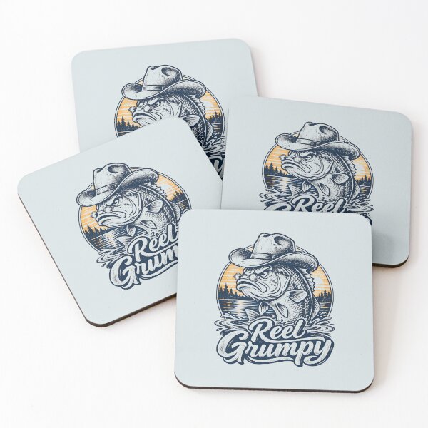 Item preview, Reel Grumpy Cowboy Fish designed and sold by AwesomeBeyondLimits.