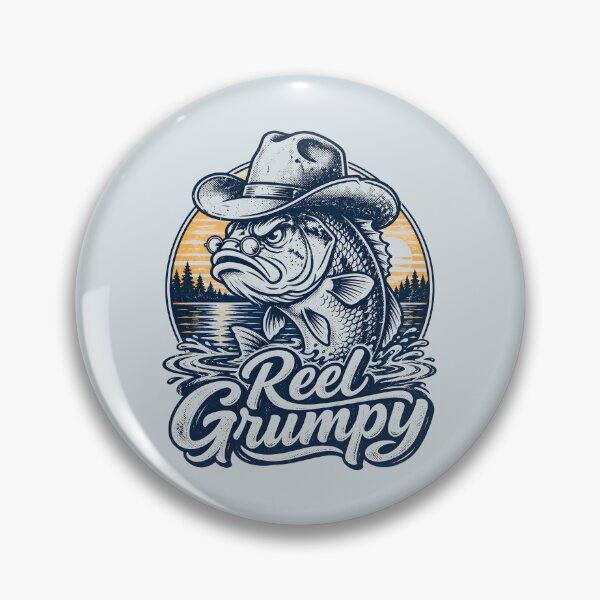 Item preview, Reel Grumpy Cowboy Fish designed and sold by AwesomeBeyondLimits.