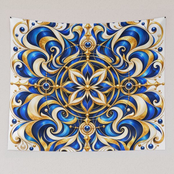 Item preview, Azure Ornament  designed and sold by NeuroArtGallery.