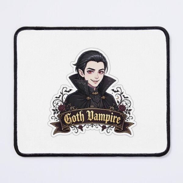Item preview, Goth Vampire Name Banner Showcase Sticker - Halloween designed and sold by Lesley D.