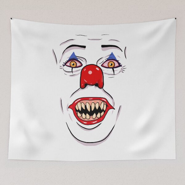 Item preview, tim curry halloween pennywise dancing clown face  designed and sold by Blck-Acid-Devil.
