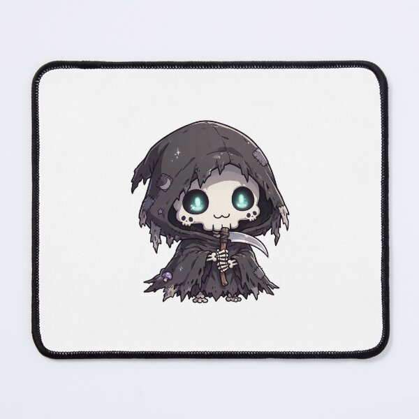 Item preview, Grim Reaper Classic Anime Chibi Sticker - Halloween designed and sold by Lesley D.