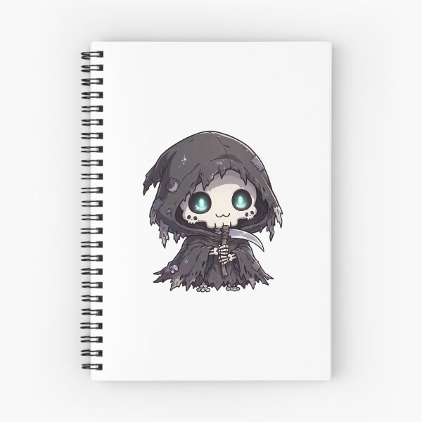 Item preview, Grim Reaper Classic Anime Chibi Sticker - Halloween designed and sold by Lesley D.
