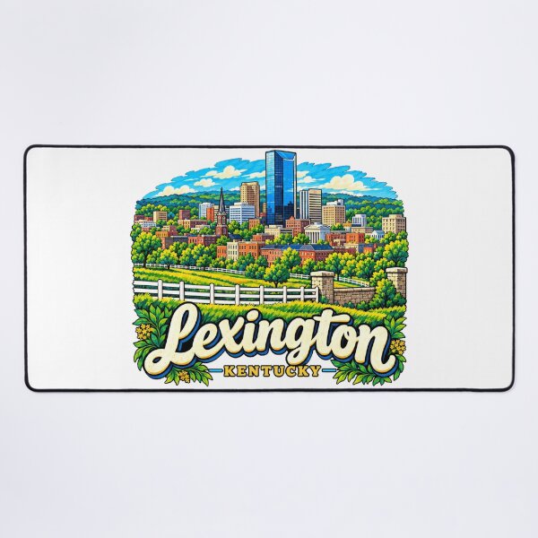Item preview, Hand Drawn Lexington Kentucky Travel Souvenir Landmark Gift designed and sold by MichaeIRellov.