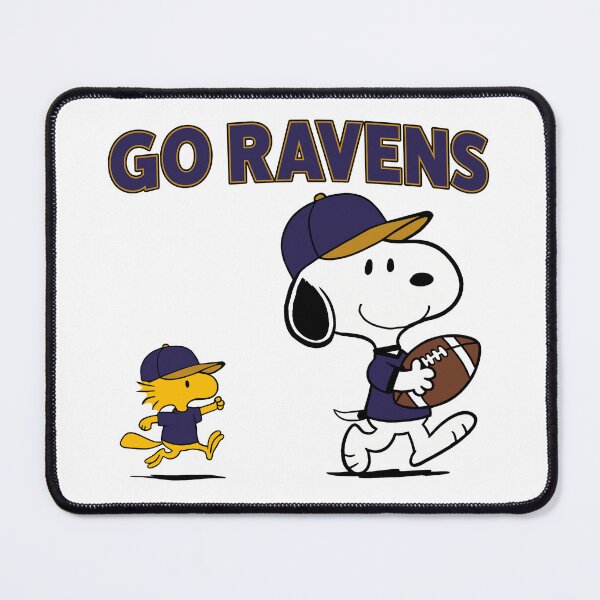 Item preview, Snoopy & Woodstock Baltimore Ravens Football Retro F629 designed and sold by GLUVY-THEME.