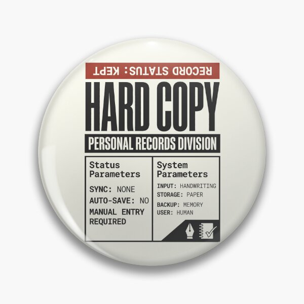 Item preview, Hard Copy Personal Records Handwriting Analog Culture designed and sold by SplashTastic.