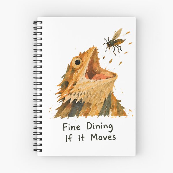 Item preview, Bearded Dragon Fine Dining If It Moves, Funny Reptile Art designed and sold by Messybeardie1.