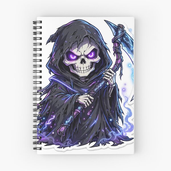 Item preview, Grim Reaper Neon Glow Sticker - Halloween designed and sold by Lesley D.
