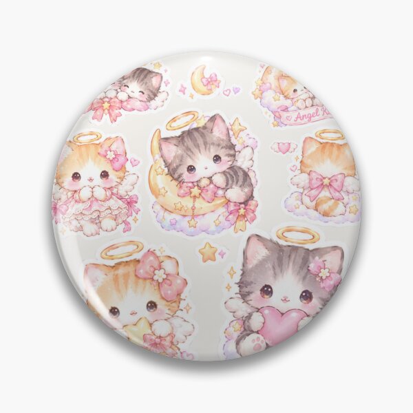Item preview, Angel kitty sticker designed and sold by sara747.