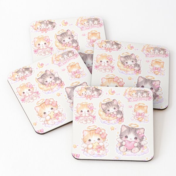 Item preview, Angel kitty sticker designed and sold by sara747.