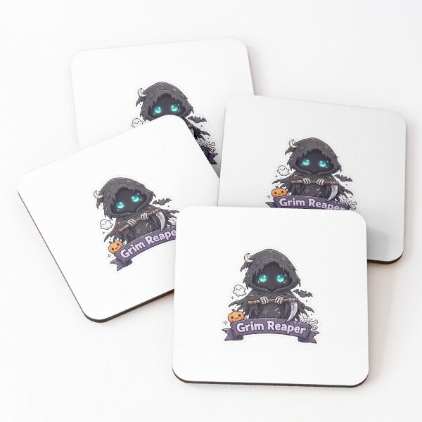 Item preview, Grim Reaper Name Banner Showcase Sticker - Halloween designed and sold by Lesley D.