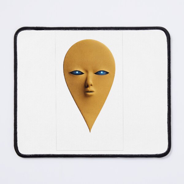 Item preview, Mystical Yellow Mask With Glowing Eyes designed and sold by Yellow Zone.