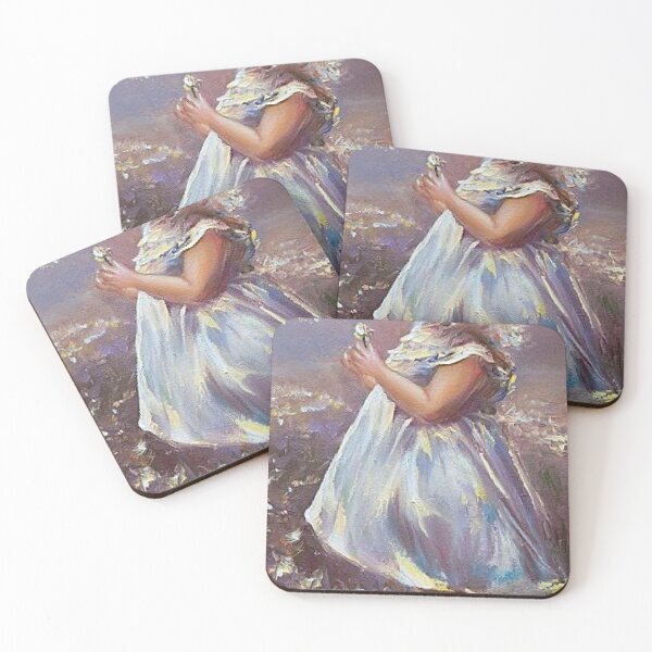 Item preview, Little Girl With Dandelion In Meadow Oil Painting designed and sold by Floralpiece.
