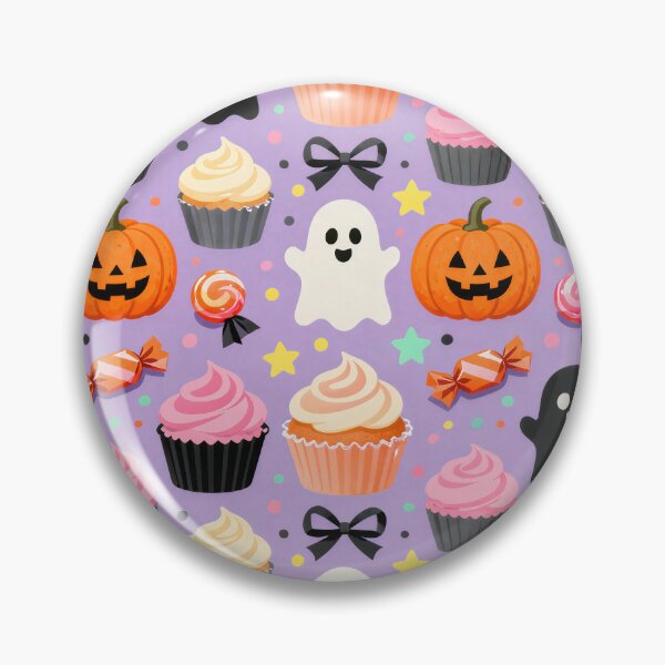 Item preview, Cute Halloween Cupcake Ghost Candy Pattern designed and sold by Mimoshi ⭐⭐⭐⭐⭐.