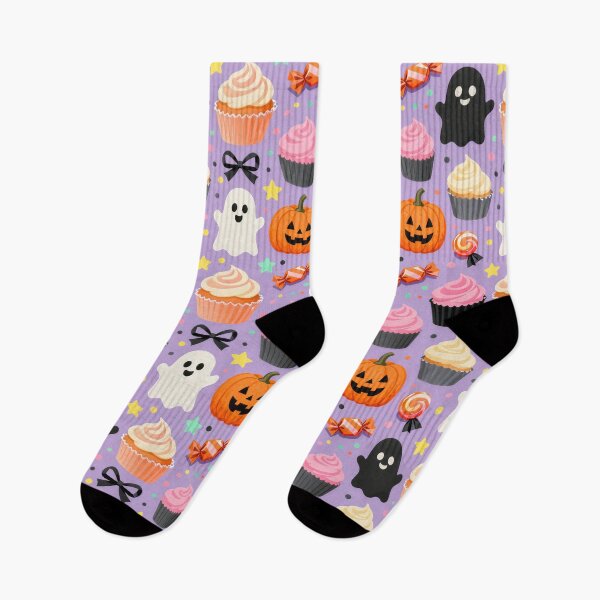 Item preview, Cute Halloween Cupcake Ghost Candy Pattern designed and sold by Mimoshi ⭐⭐⭐⭐⭐.