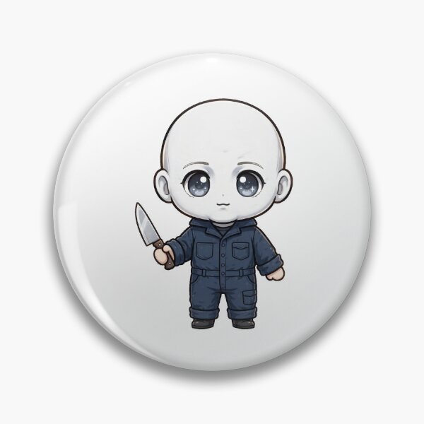 Item preview, Michael Myers Classic Anime Chibi Sticker - Halloween designed and sold by Lesley D.