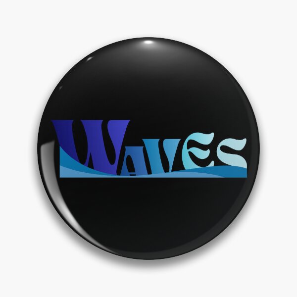 Item preview, Waves Ocean Blue Coastal Water Typography designed and sold by Detroja Typography.