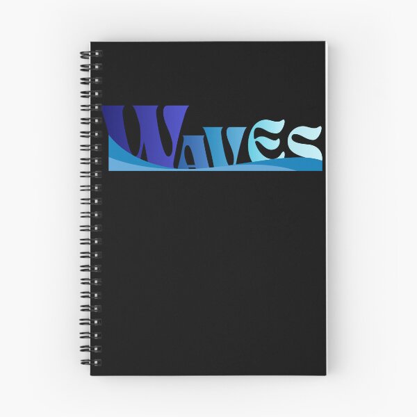 Item preview, Waves Ocean Blue Coastal Water Typography designed and sold by Detroja Typography.