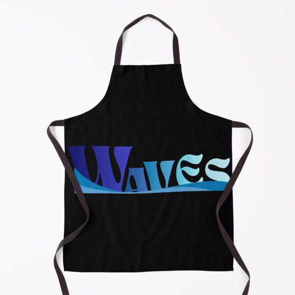 Item preview, Waves Ocean Blue Coastal Water Typography designed and sold by Detroja Typography.