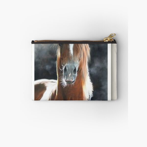 Item preview, Chestnut Arabian Horse Portrait Realistic Oil Painting designed and sold by Floralpiece.
