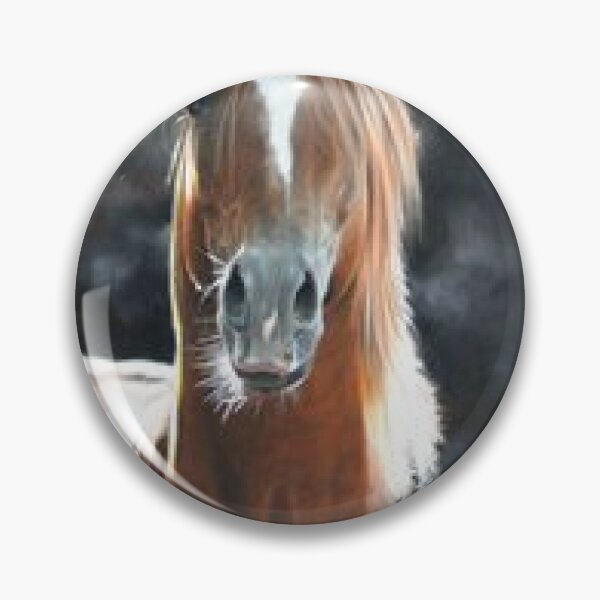 Item preview, Chestnut Arabian Horse Portrait Realistic Oil Painting designed and sold by Floralpiece.