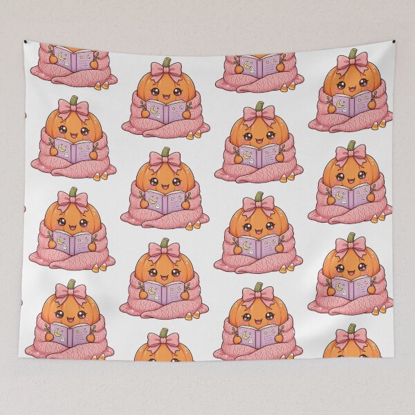 Item preview, Cozy reading pumpkin designed and sold by priyankajustine.