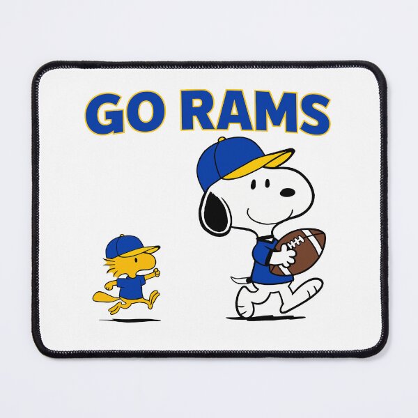 Item preview, Snoopy & Woodstock Los Angeles Rams Football Retro F633 designed and sold by GLUVY-THEME.
