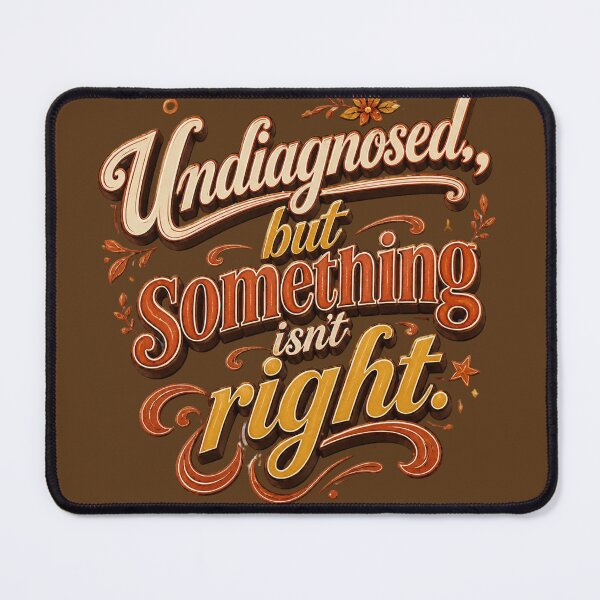 Item preview, Funny Quote Undiagnosed designed and sold by Beyond The Canvas.