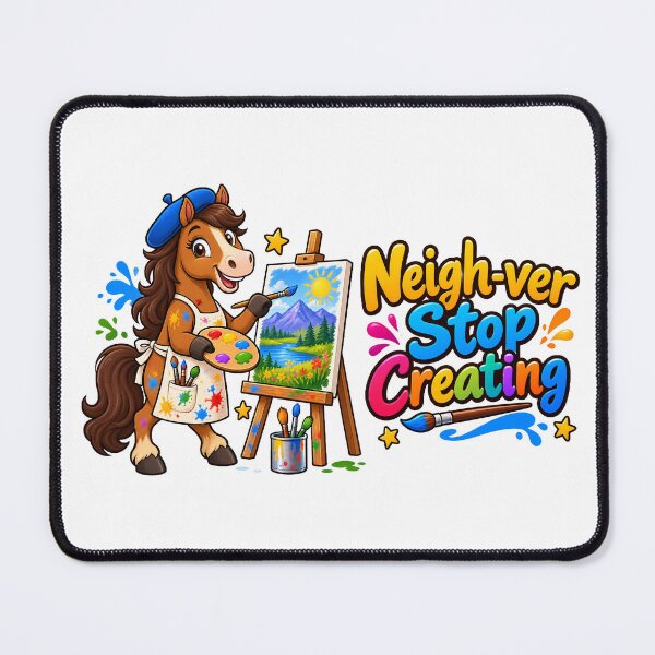 Item preview, Funny Horse Painter – Neighbor Stop Creating Artist Gift designed and sold by Isliath.