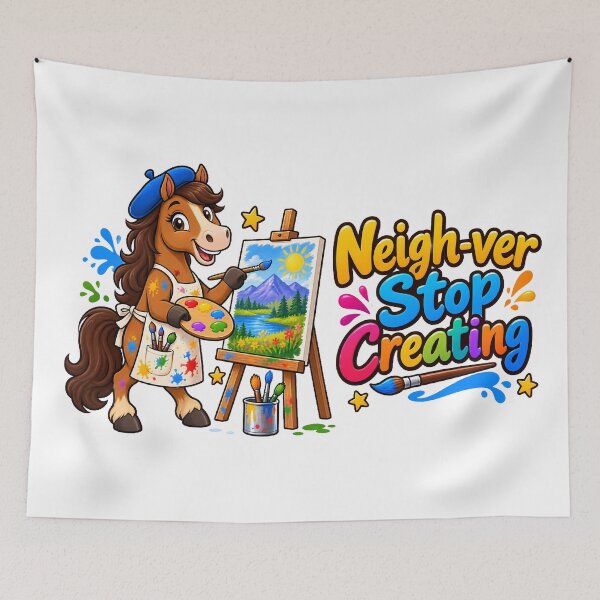 Item preview, Funny Horse Painter – Neighbor Stop Creating Artist Gift designed and sold by Isliath.