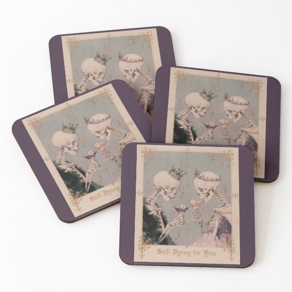 Item preview, Still Dying for You - Gothic Skeleton Couple Romantic Art designed and sold by AL Gothic Whimsy.
