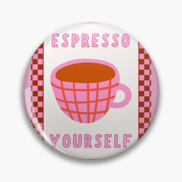 Item preview, Espresso Yourself Pink Checkered Mug designed and sold by CaffeineCllub.