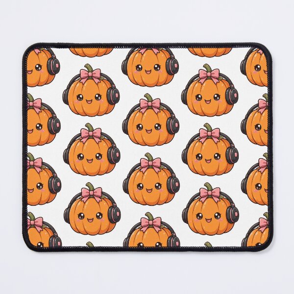 Item preview, Cute pumpkin with headphones designed and sold by priyankajustine.