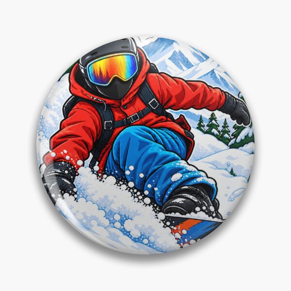Item preview, Snowboarding in fresh powder designed and sold by FriendlyManitoba.