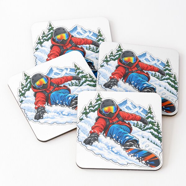 Item preview, Snowboarding in fresh powder designed and sold by FriendlyManitoba.