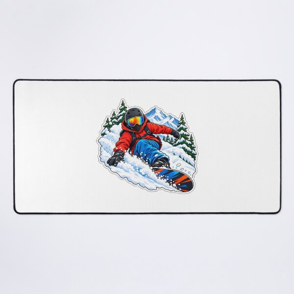 Item preview, Snowboarding in fresh powder designed and sold by FriendlyManitoba.