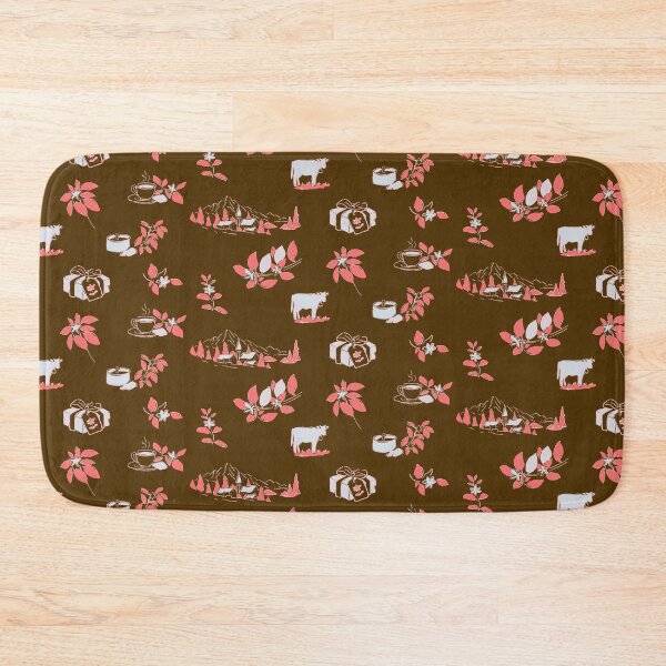 Item preview, Swiss Alpine Chocolate Toile Cocoa Rose A12 designed and sold by MaddaMom.