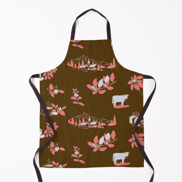Item preview, Swiss Alpine Chocolate Toile Cocoa Rose A12 designed and sold by MaddaMom.