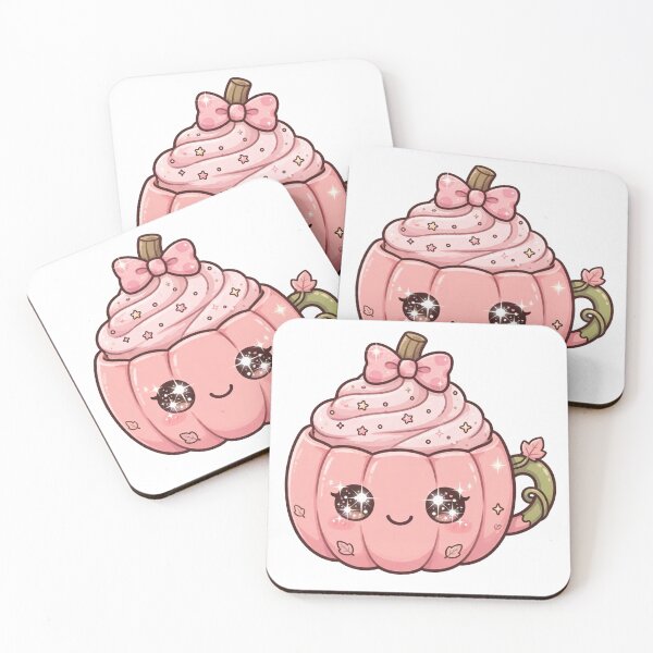 Item preview, Cute pink pumpkin drink designed and sold by priyankajustine.