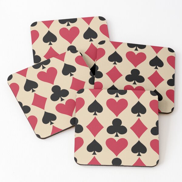 Item preview, Large Card suits - Playing Card Suits Pattern Red Black Hearts Spades Diamonds designed and sold by DColourMuse.