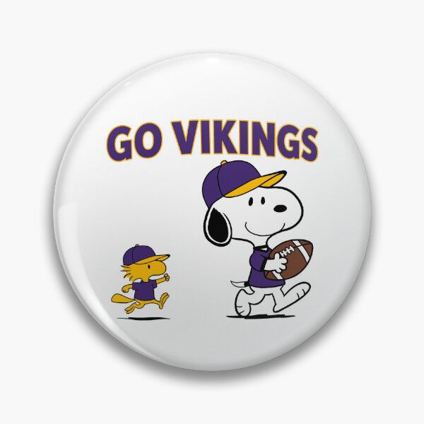 Item preview, Snoopy & Woodstock Minnesota Vikings Football Retro F636 designed and sold by GLUVY-THEME.