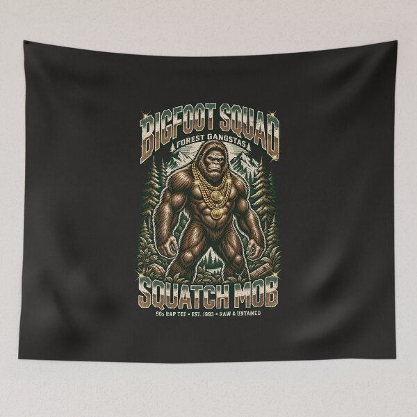 Item preview, Forest Gangsta Bigfoot designed and sold by AwesomeBeyondLimits.