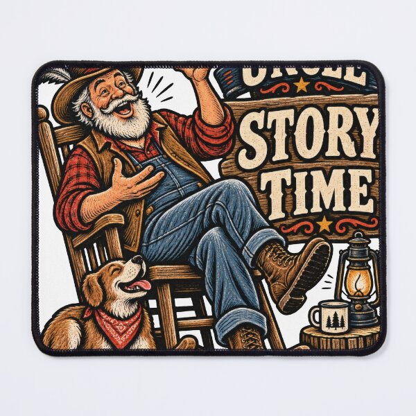 Item preview, Uncle Story Time Woodcut Balkan Family designed and sold by OfficialBalkan.