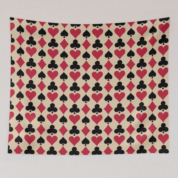 Item preview, Medium Card suits - Playing Card Suits Pattern Red Black Hearts Spades Diamonds designed and sold by DColourMuse.