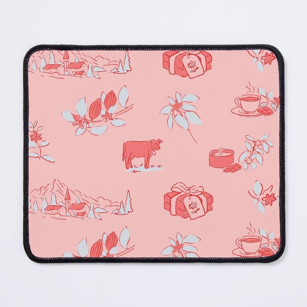 Item preview, Swiss Alpine Chocolate Toile Blush Pink A11 designed and sold by MaddaMom.