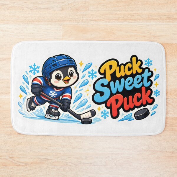 Item preview, Cute Penguin Hockey Player – Puck Sweet Puck Hockey Gift designed and sold by Isliath.
