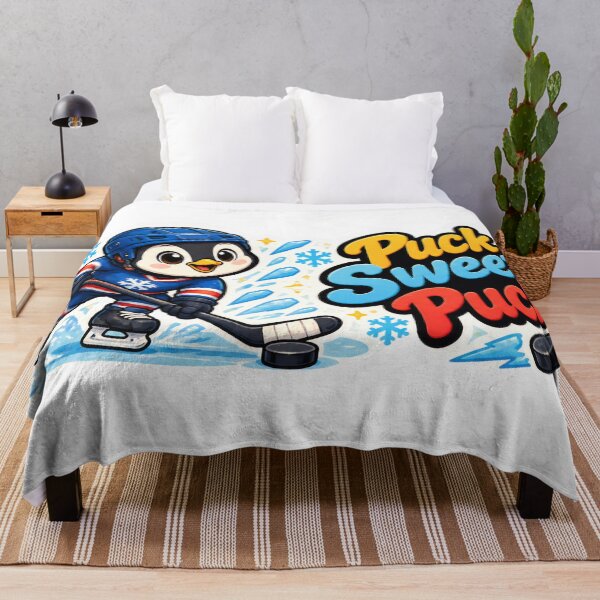 Item preview, Cute Penguin Hockey Player – Puck Sweet Puck Hockey Gift designed and sold by Isliath.