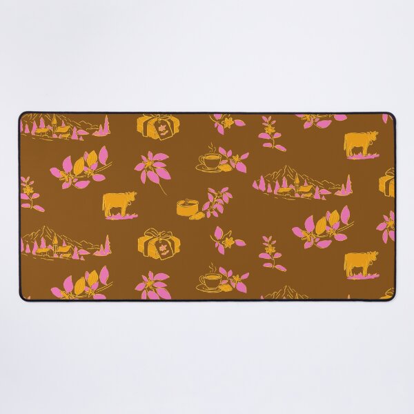 Item preview, Swiss Alpine Chocolate Modern Toile Cocoa Fuchsia A10 designed and sold by MaddaMom.