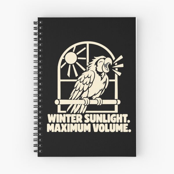 Item preview, Winter Sunlight Maximum Volume Parrot Humor designed and sold by DreamLayerStudio.